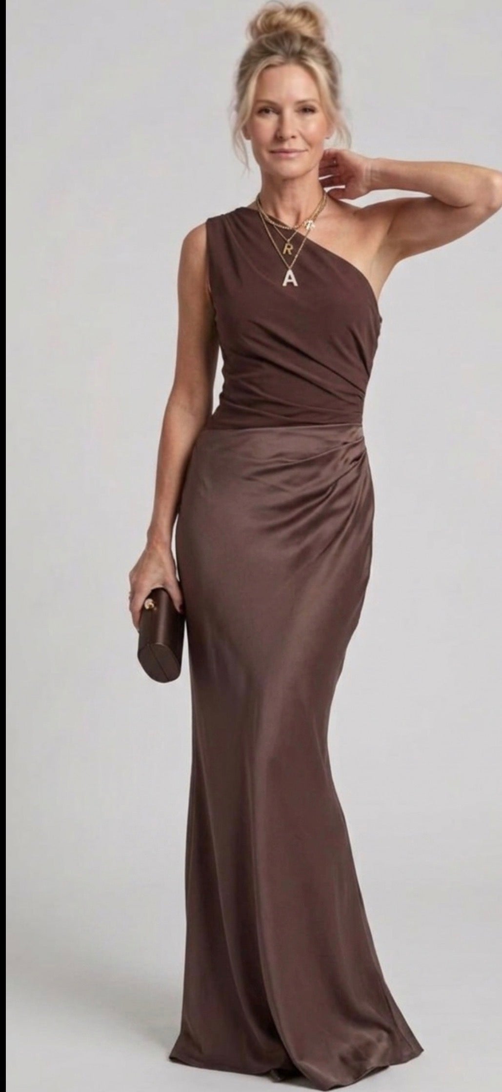 Christina | Maxi Dress with a Guilt in Satin