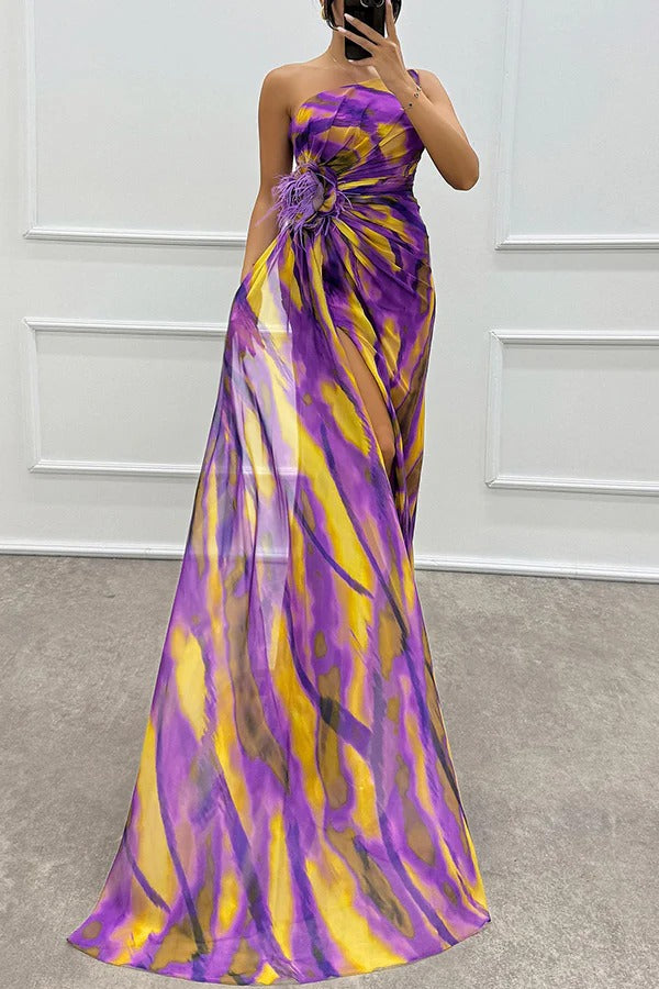 Floor | Vibrant Draped Dress