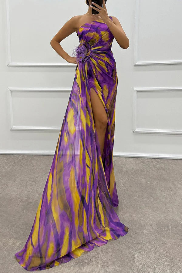 Floor | Vibrant Draped Dress