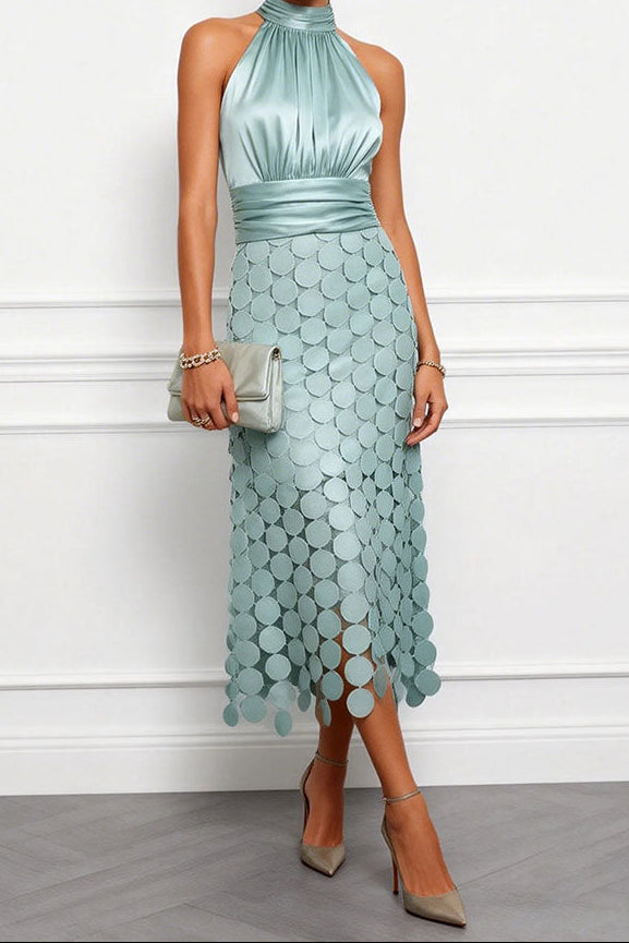 Celine | Robe Midi Élégante pour Cérémonies