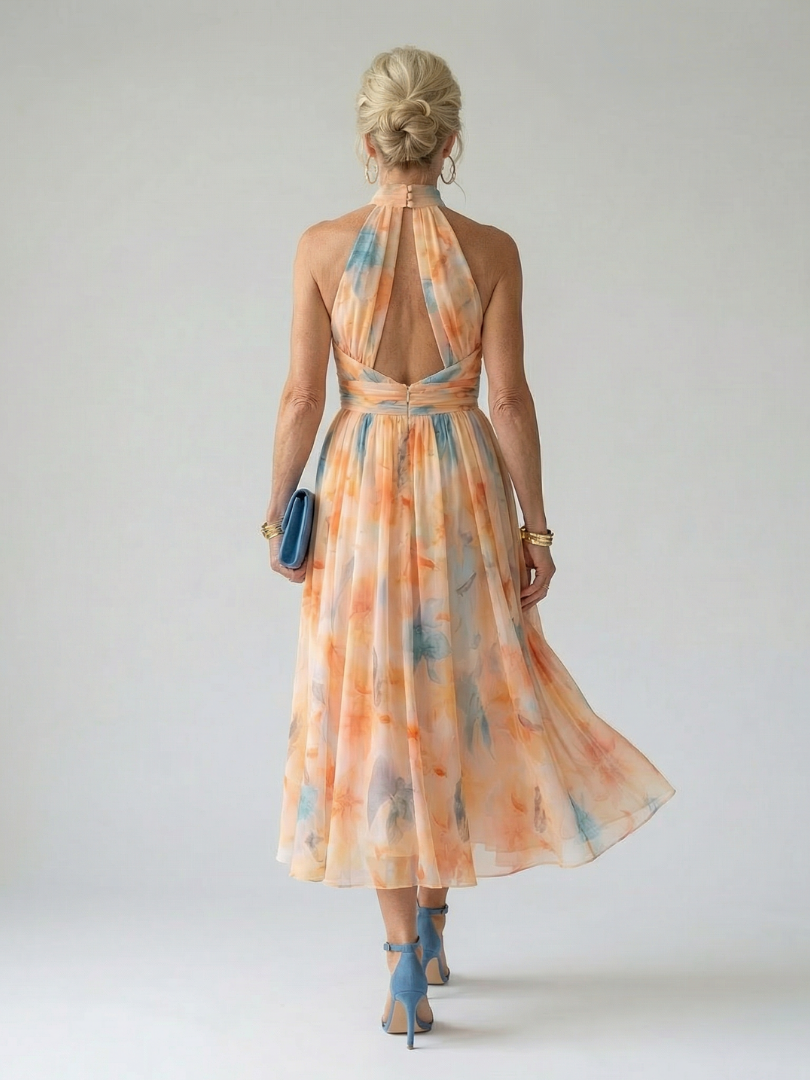 Feline | Soft Halter Midi Dress