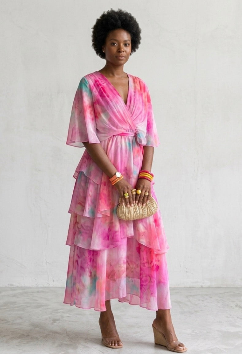 Julliana | Robe d'été à fleurs superposées