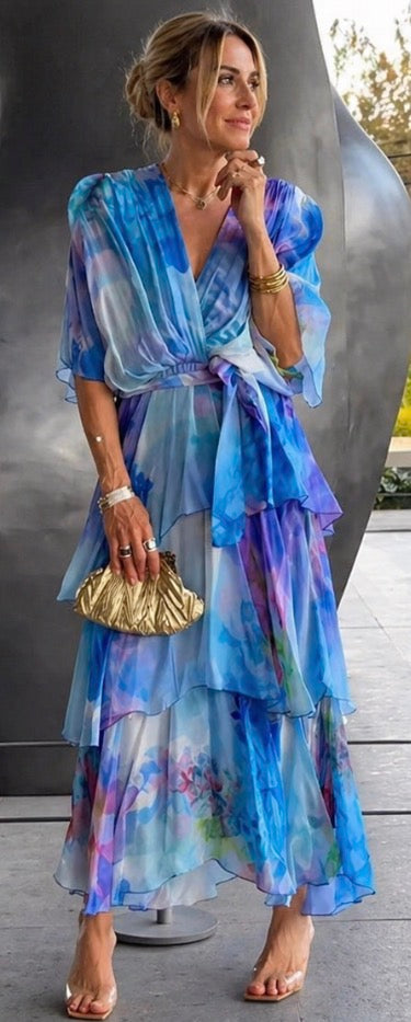 Julliana | Robe d'été à fleurs superposées
