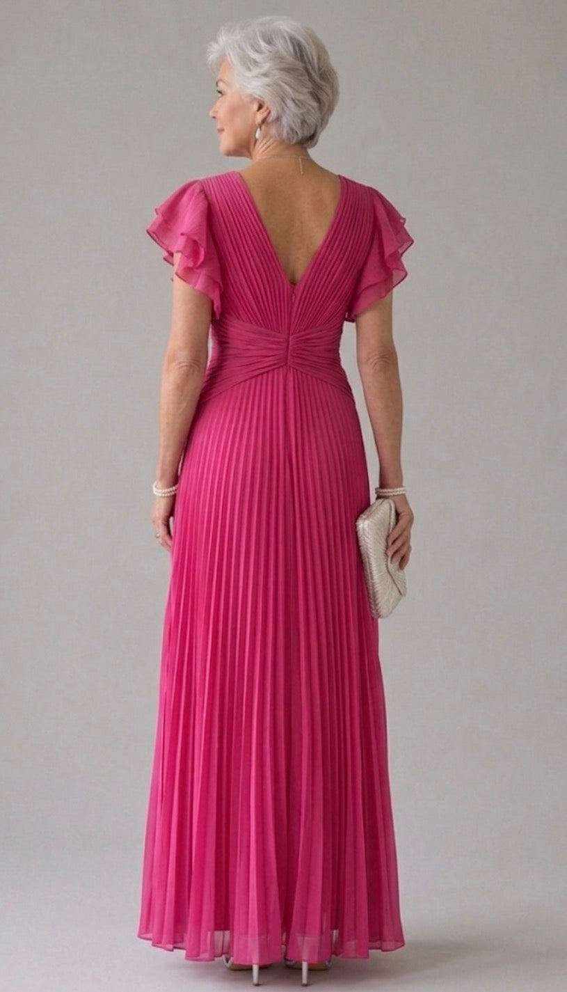 Diana | Pleated Evening Dress