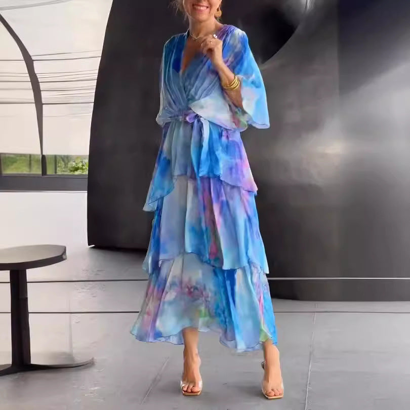 Julliana | Robe d'été à fleurs superposées