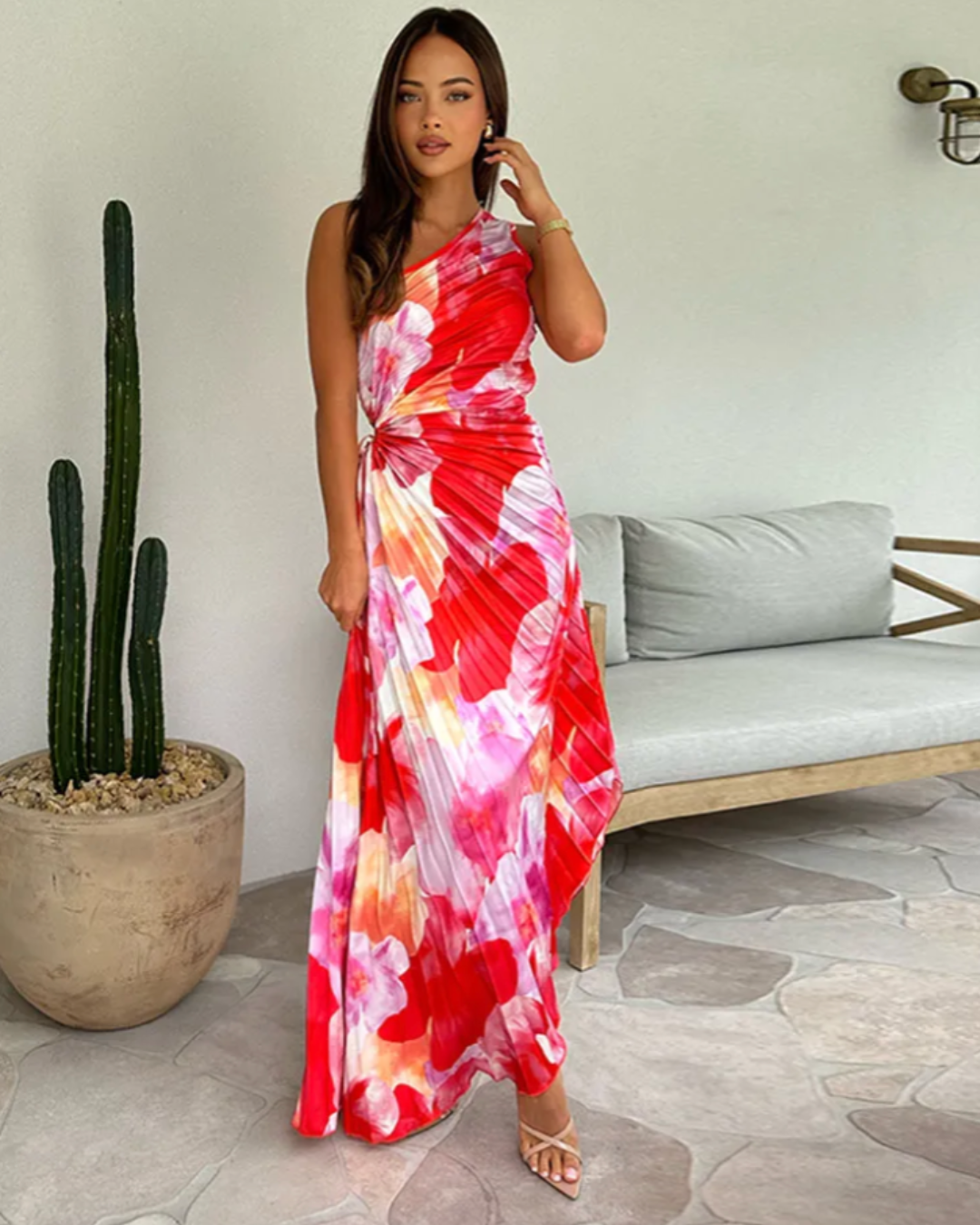 Violet | Vibrant Tropical Evening Dress