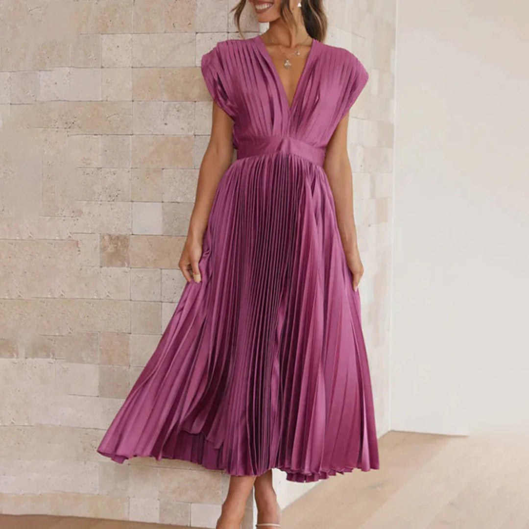 Harmana | Timeless Pleated Midi Dress