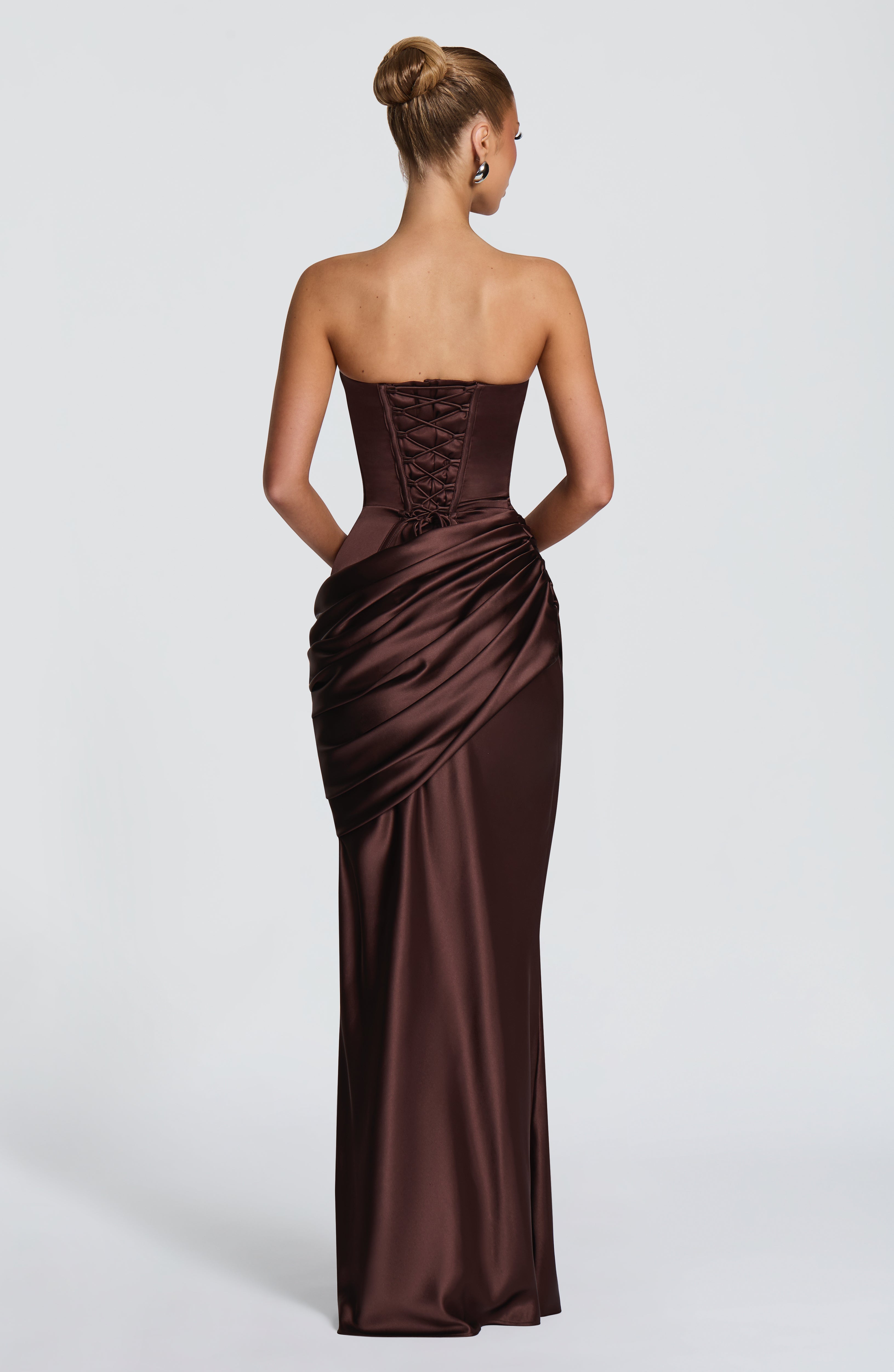 Vela Maxi Dress - Plum Brown