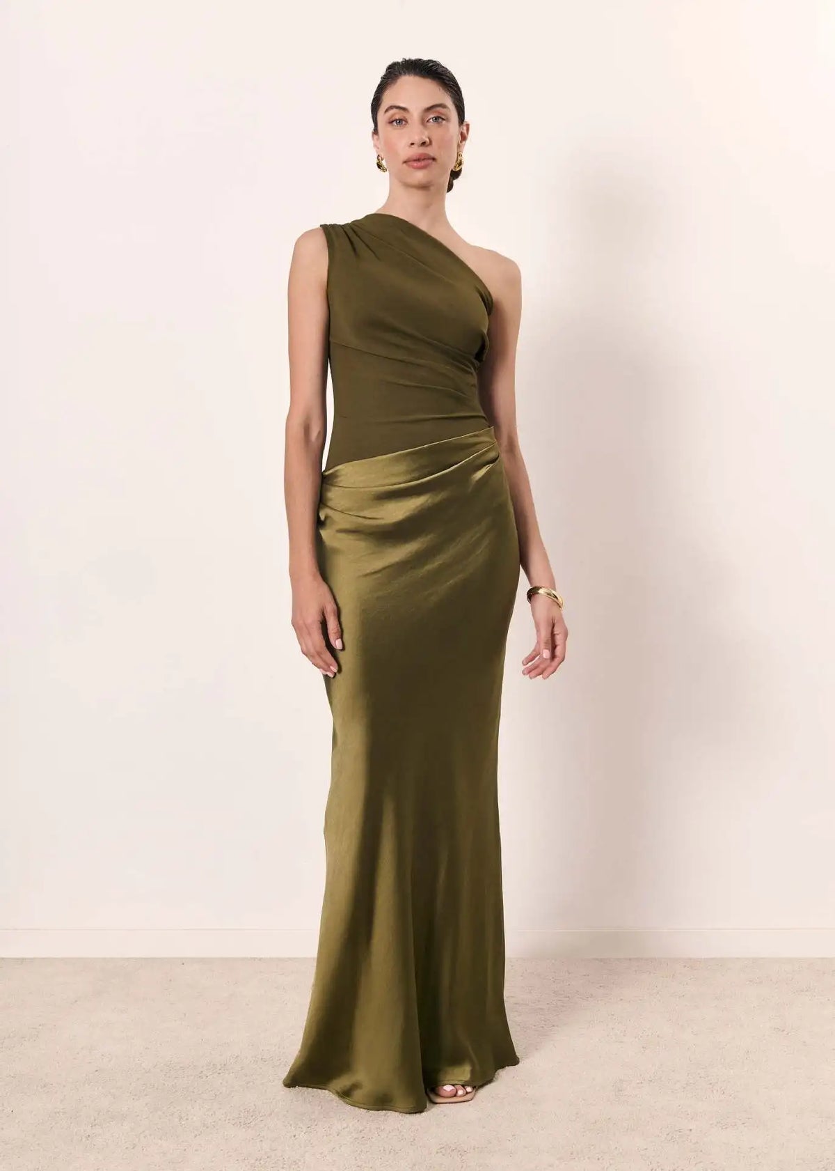 Christina | Maxi Dress with a Guilt in Satin
