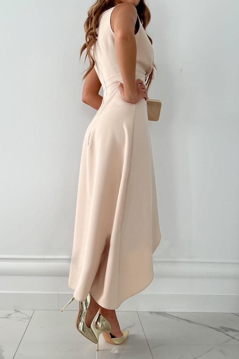 Jette |Midi Wrap Dress with V-Neck