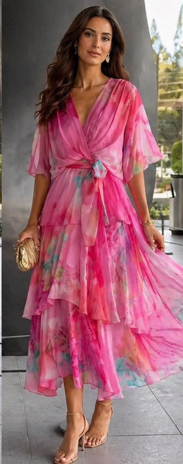 Julliana | Robe d'été à fleurs superposées