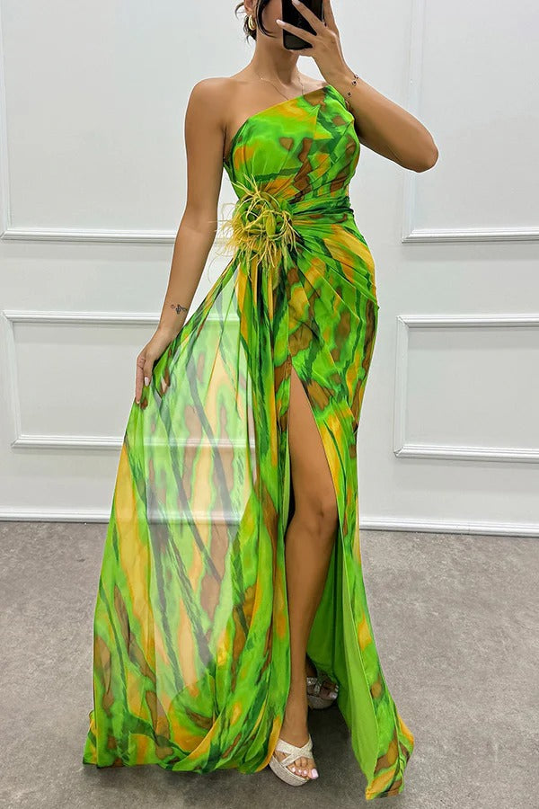 Floor | Vibrant Draped Dress