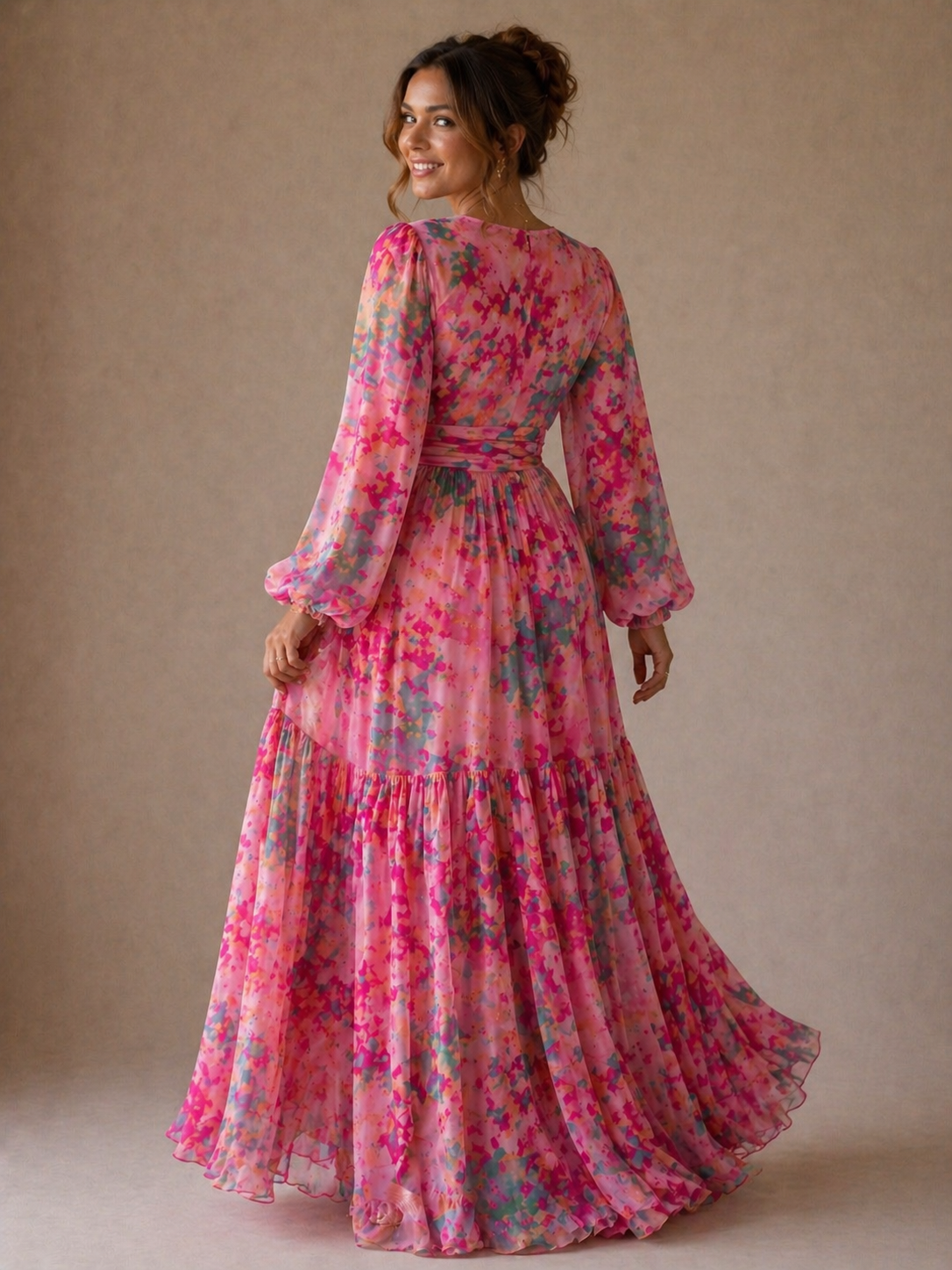 Evie | Wrap Dress with Floral Print