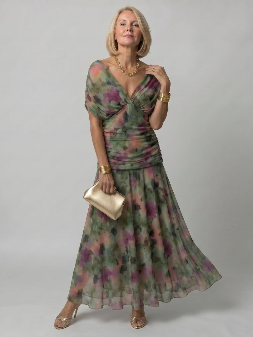 Feline | Off Shoulder Flow Midi Dress