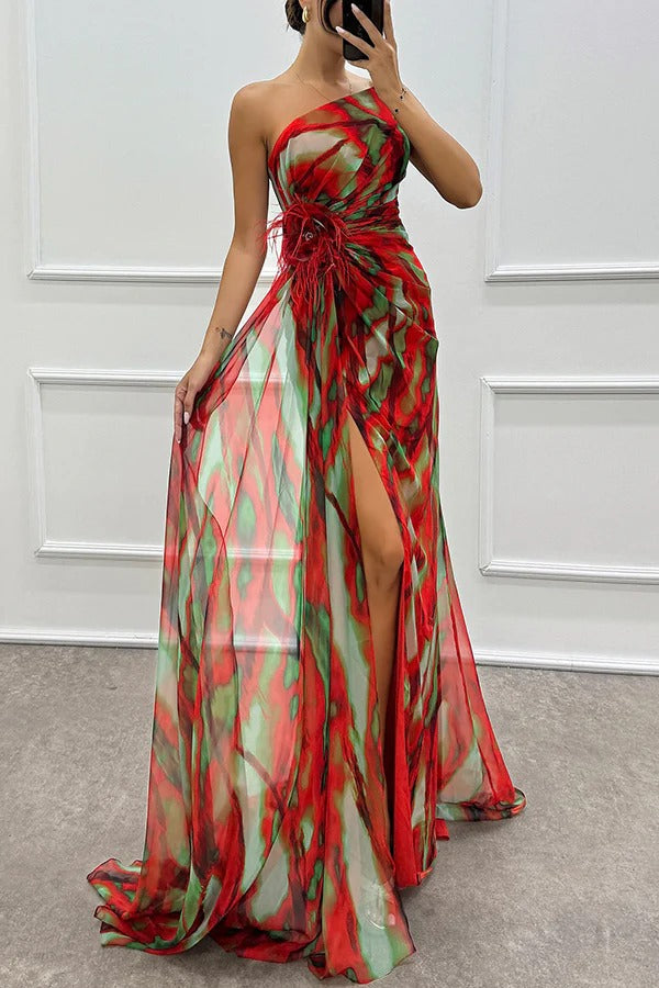 Floor | Vibrant Draped Dress