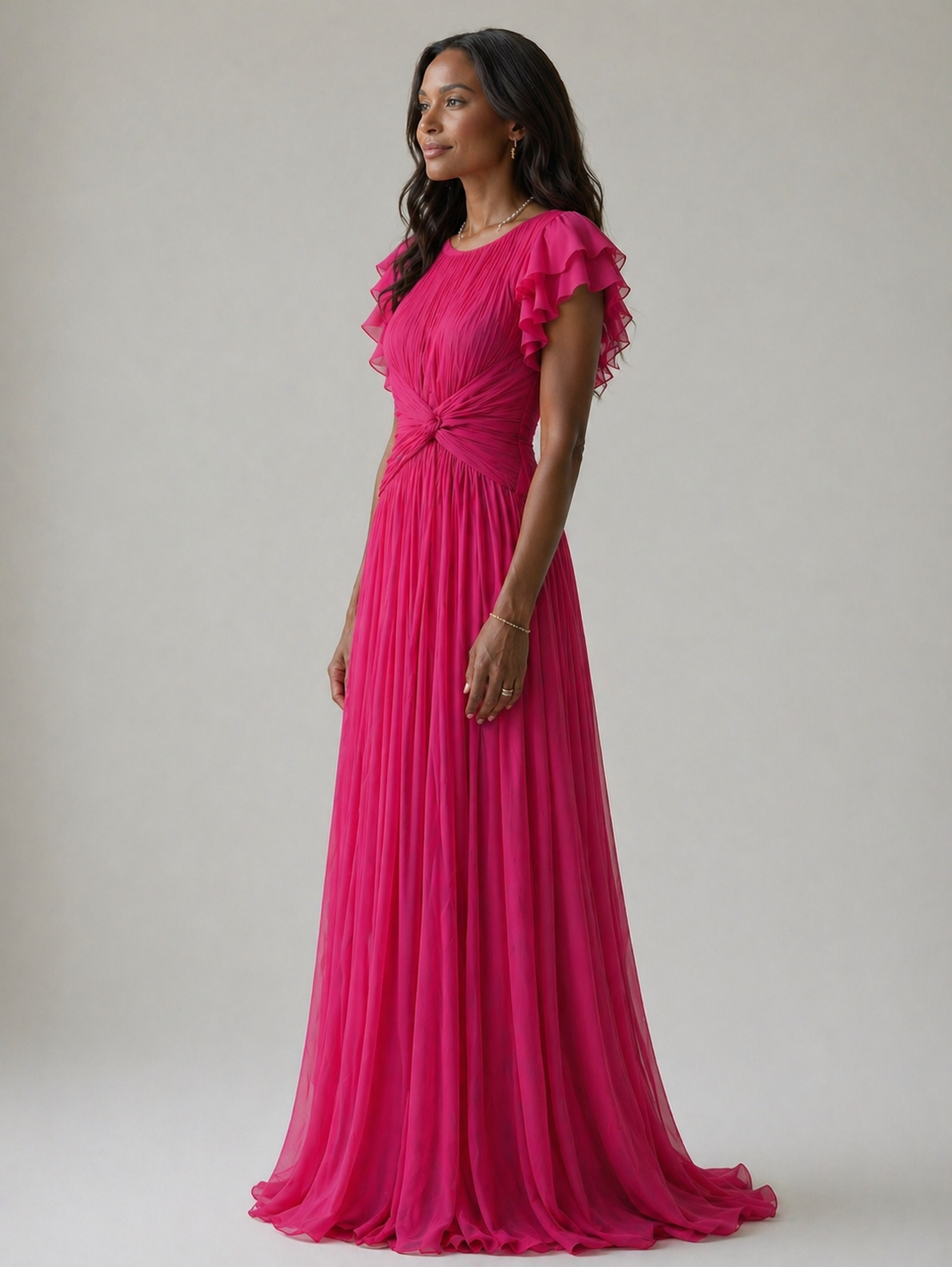 Diana | Pleated Evening Dress