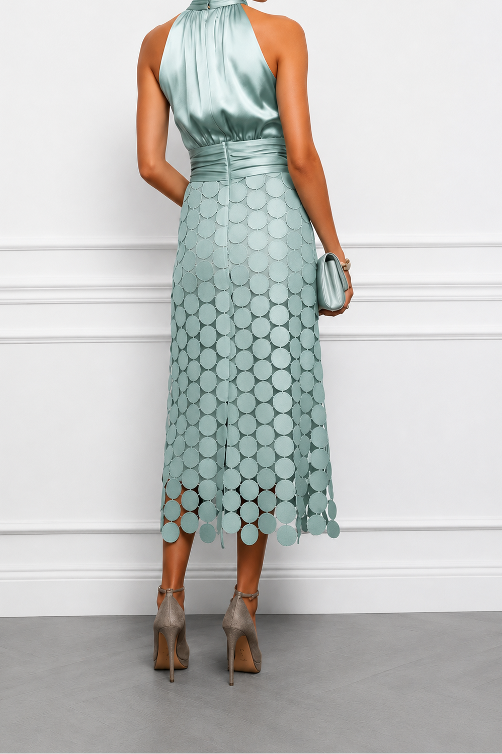 Celine | Robe Midi Élégante pour Cérémonies