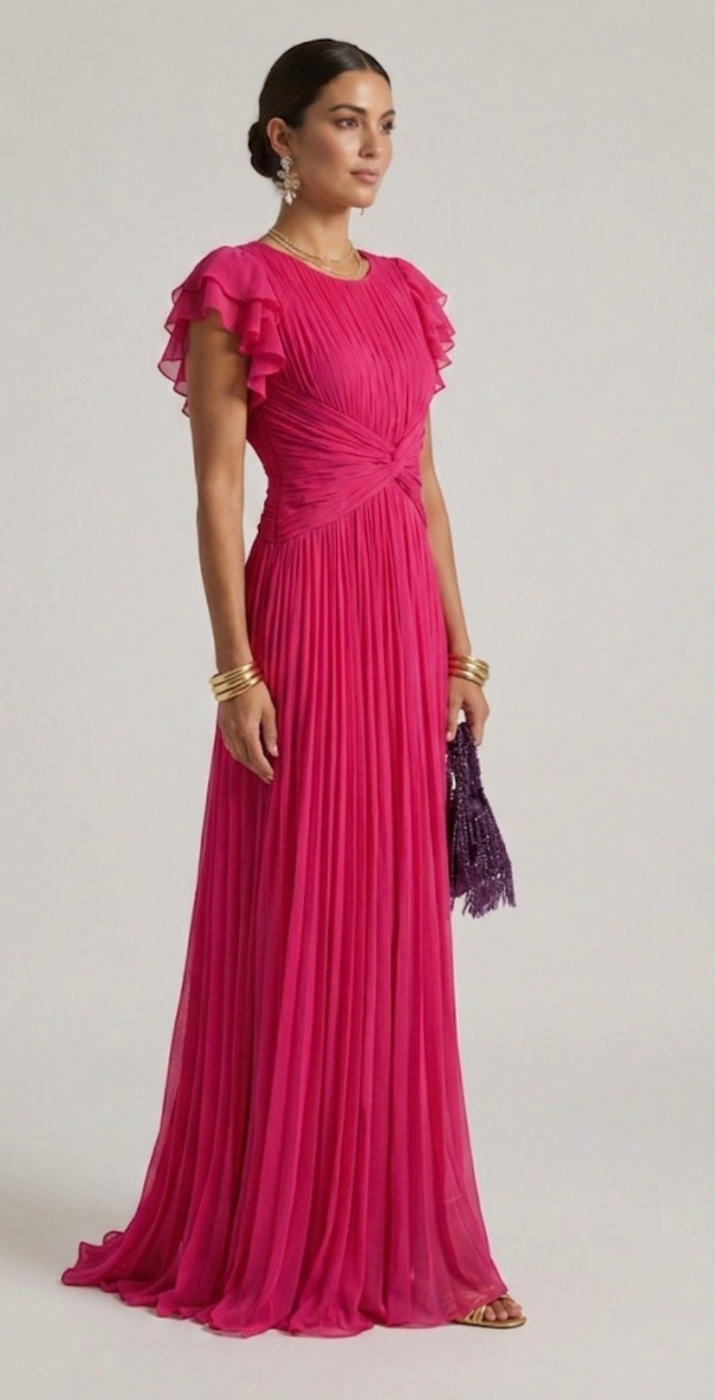 Diana | Pleated Evening Dress