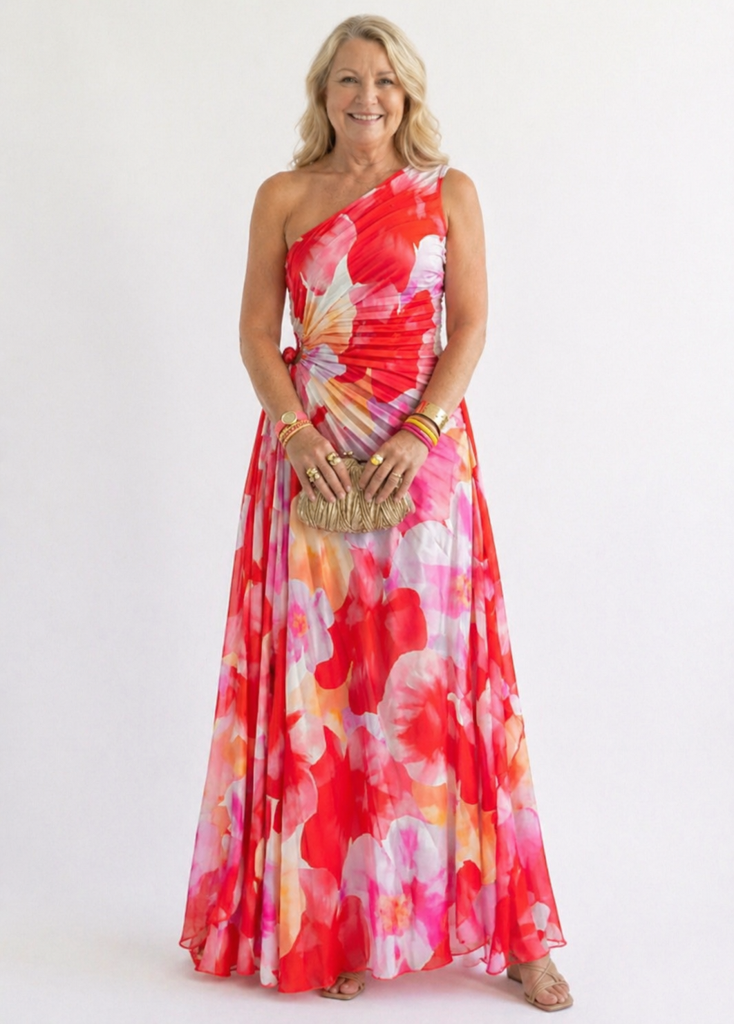Violet | Vibrant Tropical Evening Dress
