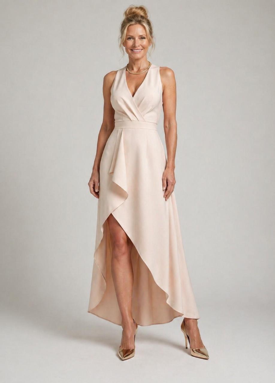 Jette |Midi Wrap Dress with V-Neck