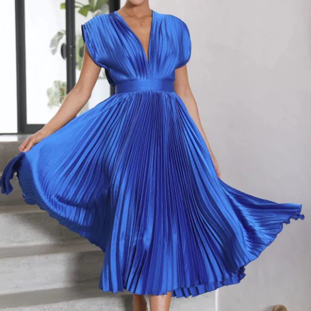 Harmana | Timeless Pleated Midi Dress