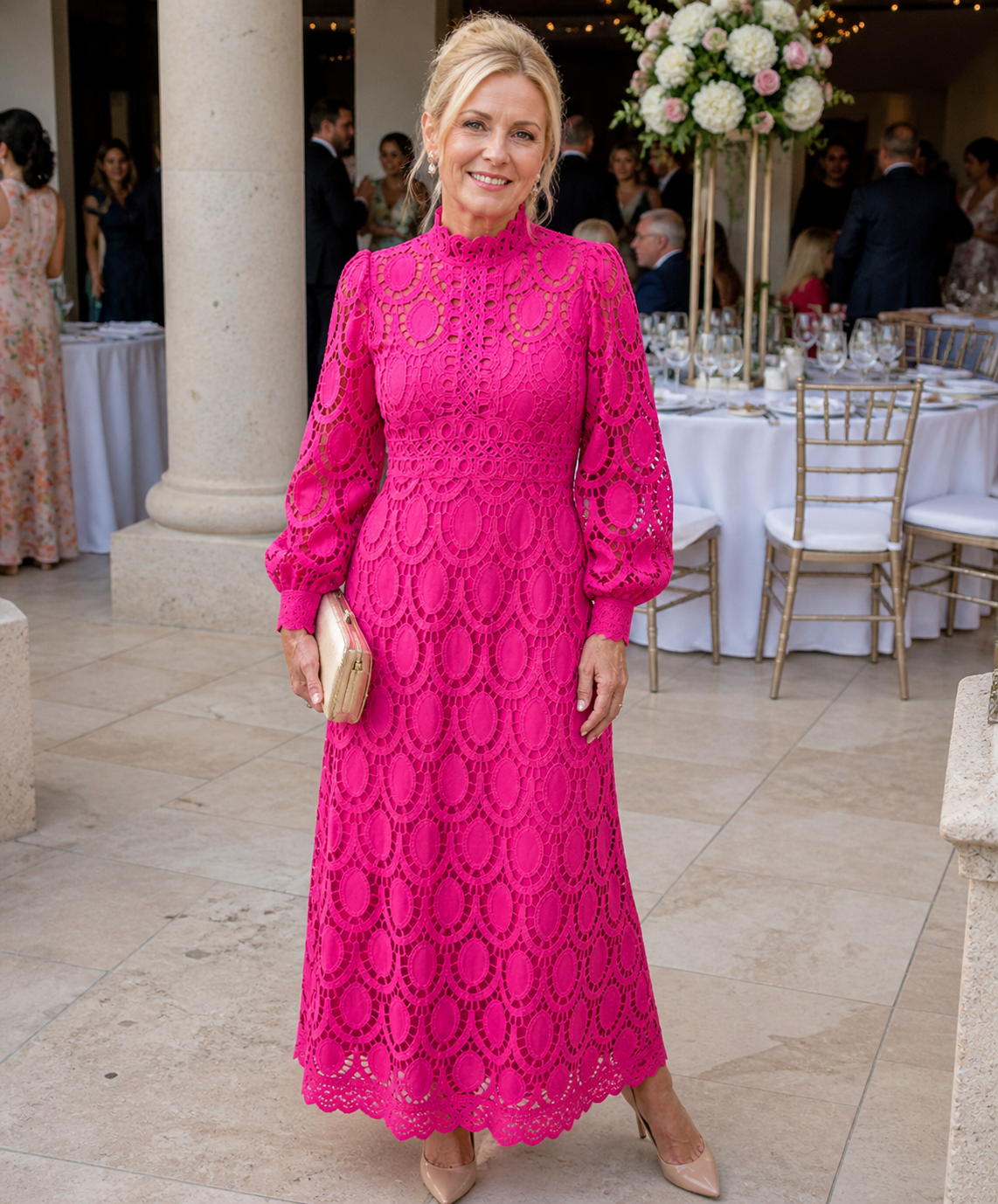 Florence | Lace Midi Dress
