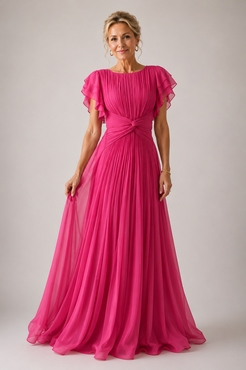 Diana | Pleated Evening Dress