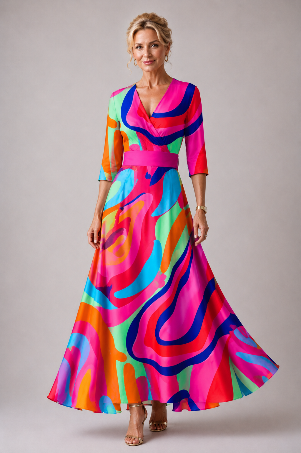 Amalia | Comfortable dress for every day with V-neck