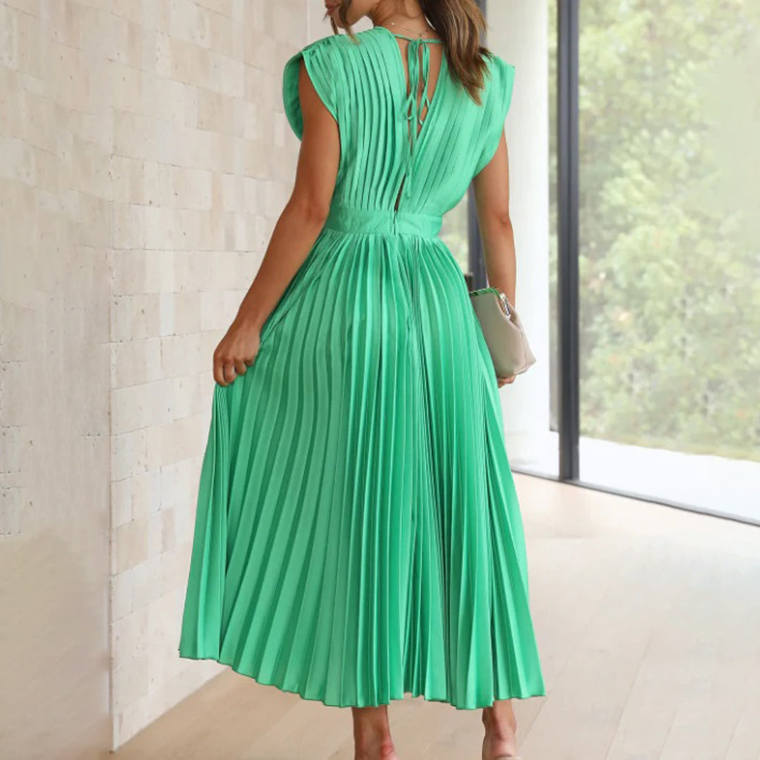 Harmana | Timeless Pleated Midi Dress