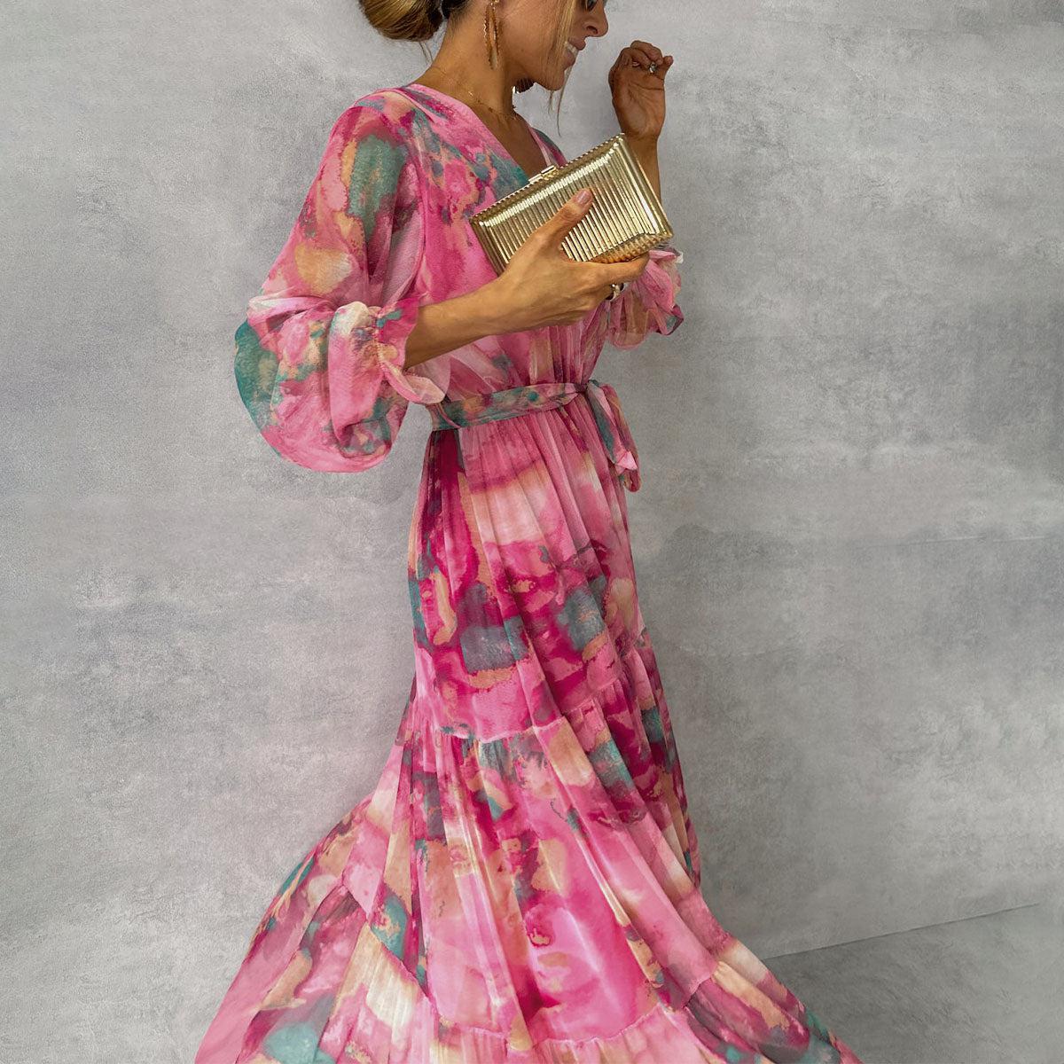Evie | Wrap Dress with Floral Print