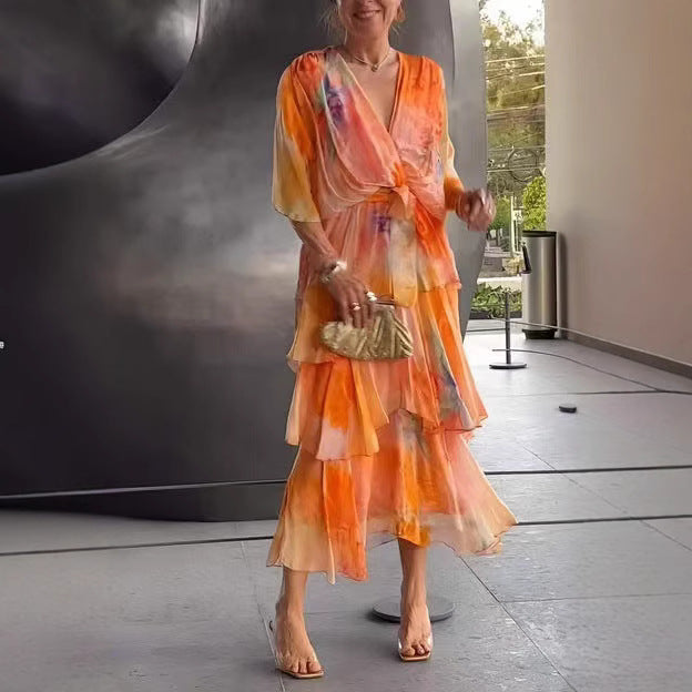 Julliana | Robe d'été à fleurs superposées