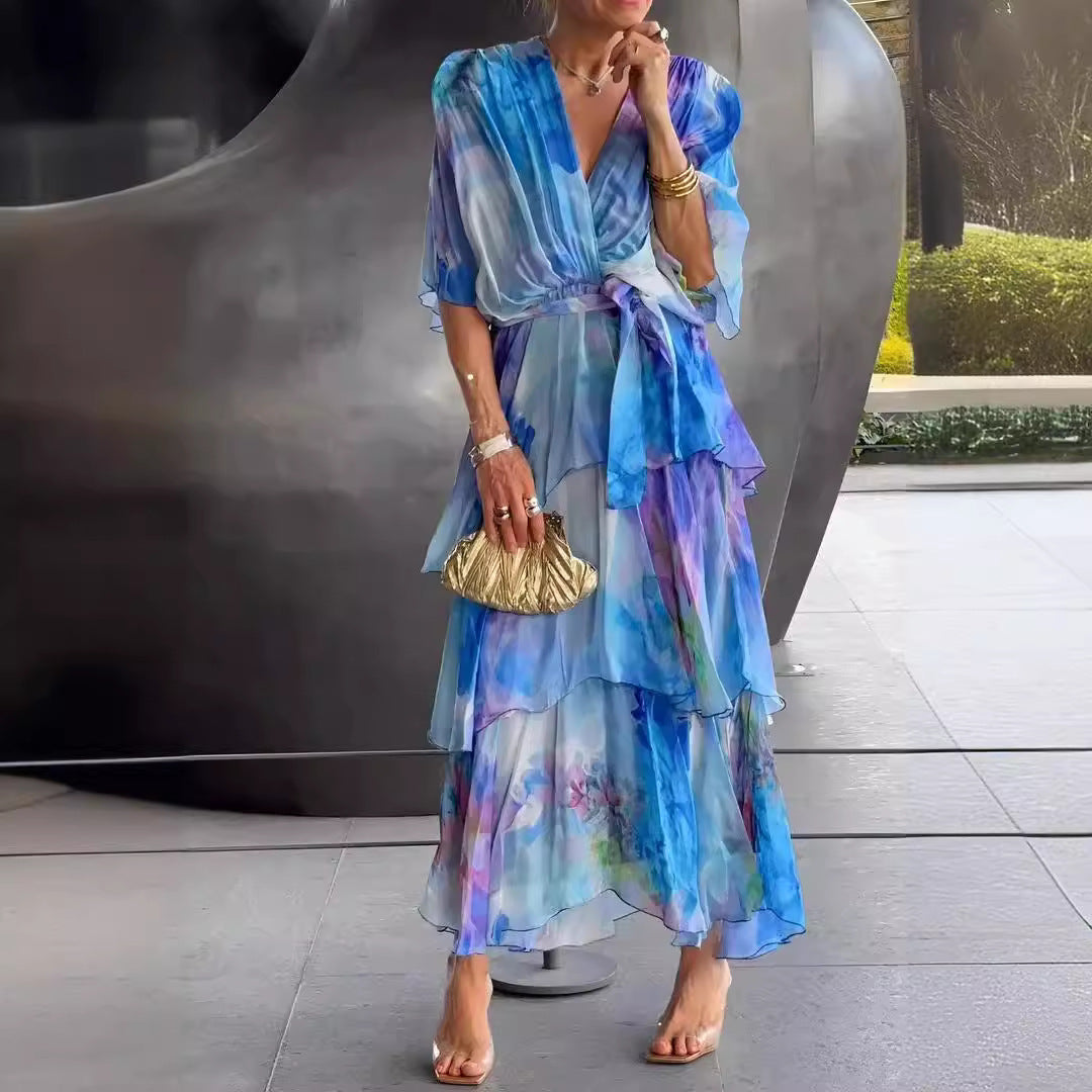 Julliana | Robe d'été à fleurs superposées