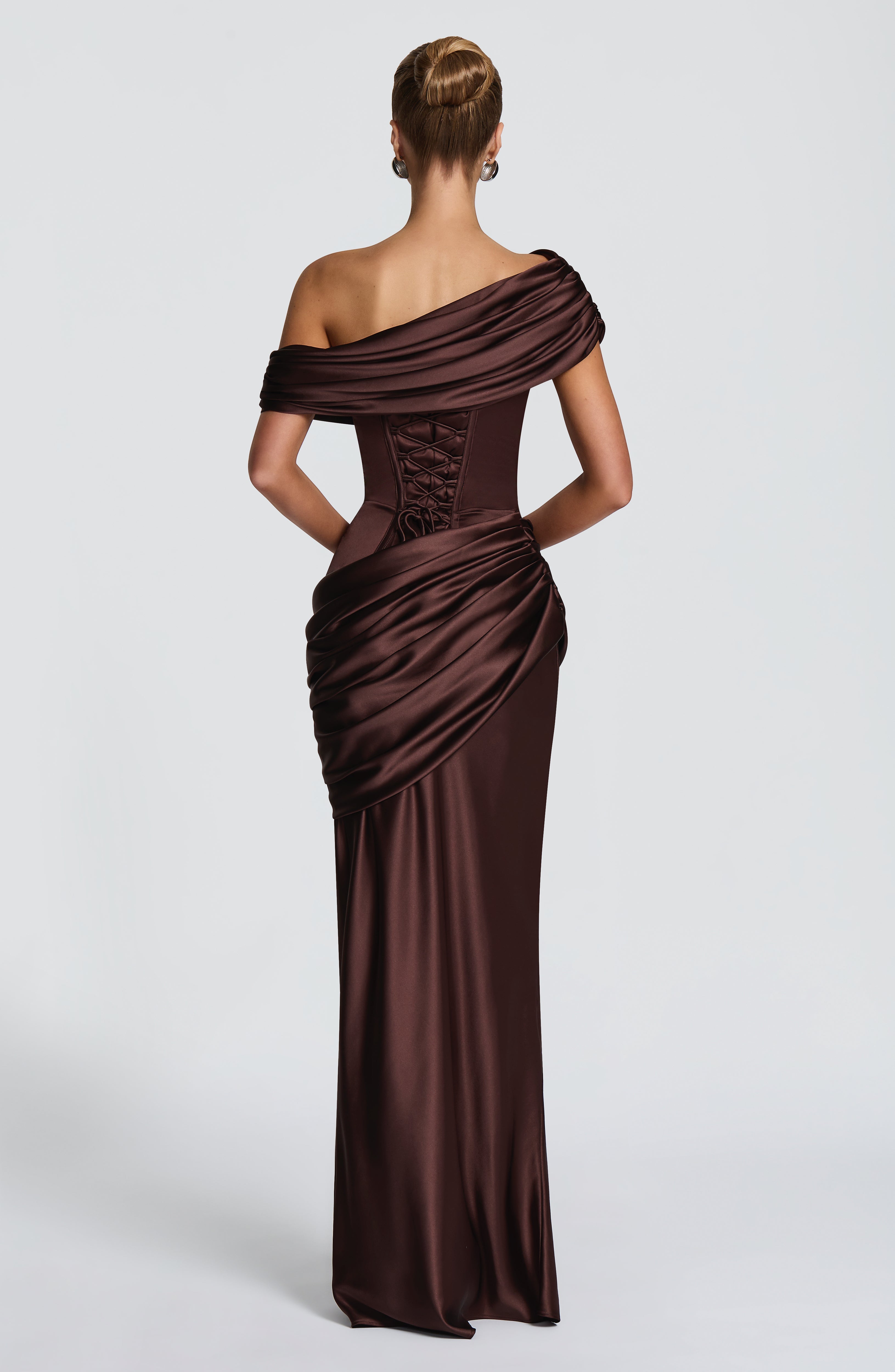 Vela Maxi Dress - Plum Brown
