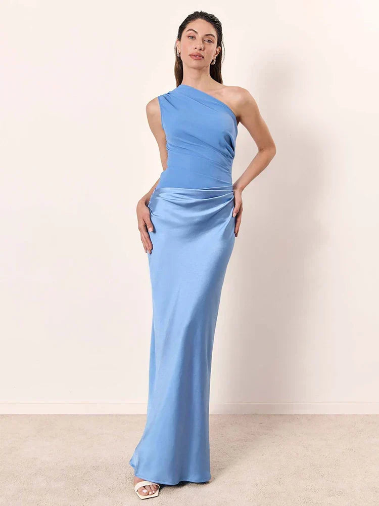 Christina | Maxi Dress with a Guilt in Satin