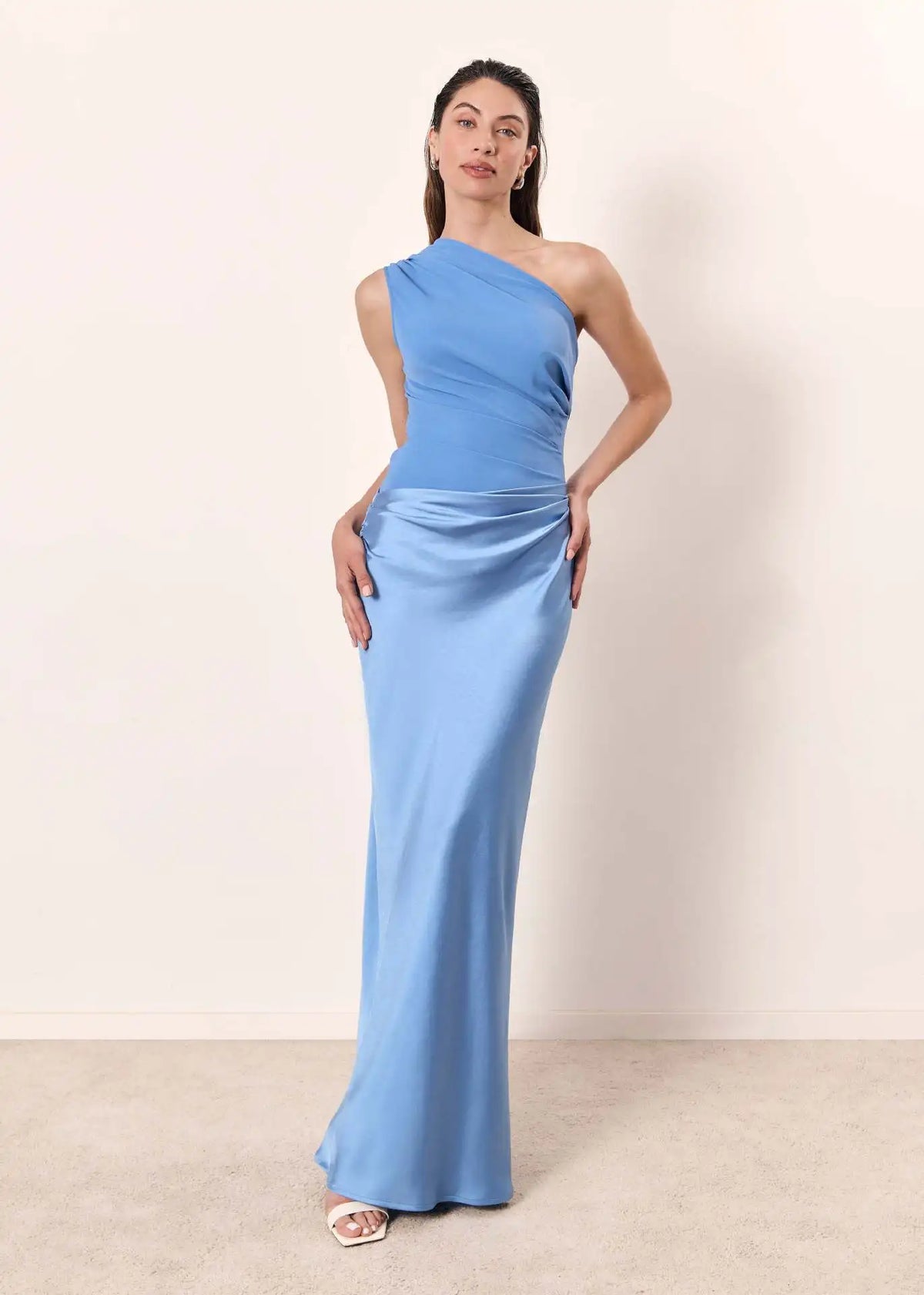 Christina | Maxi Dress with a Guilt in Satin