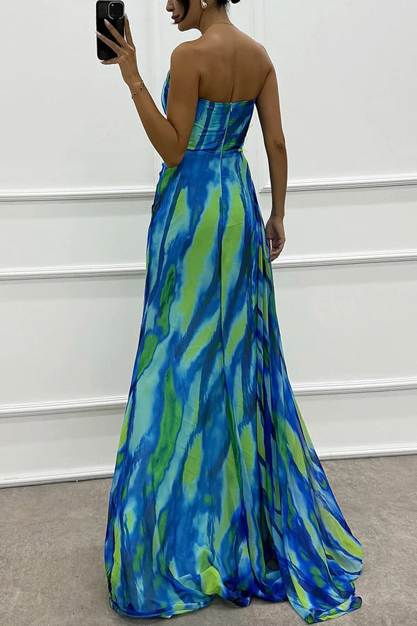 Floor | Vibrant Draped Dress