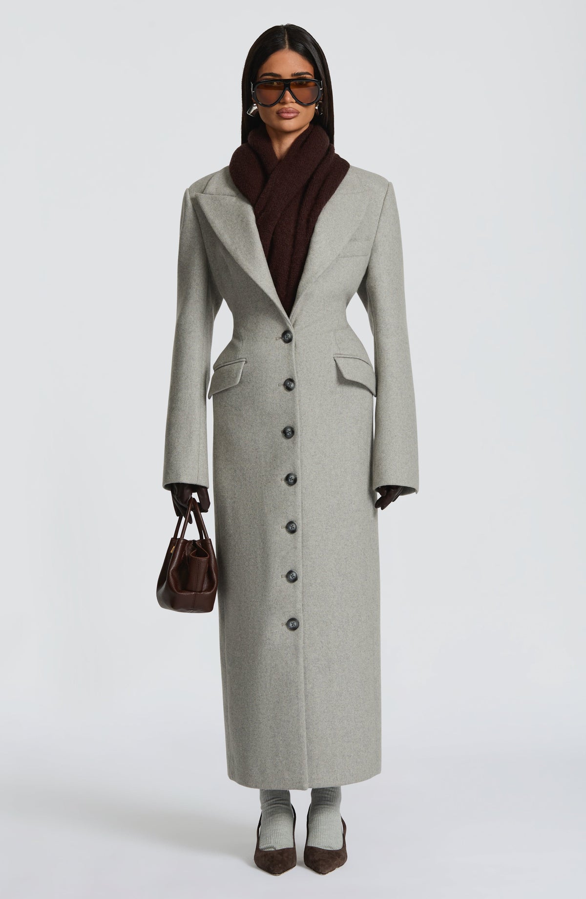 Ursula Coat - Light Grey