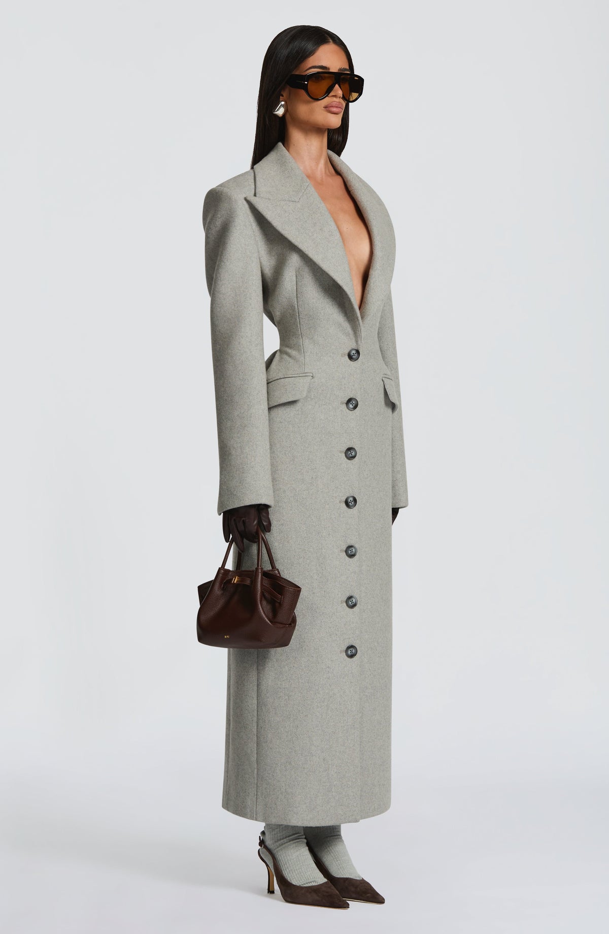 Ursula Coat - Light Grey